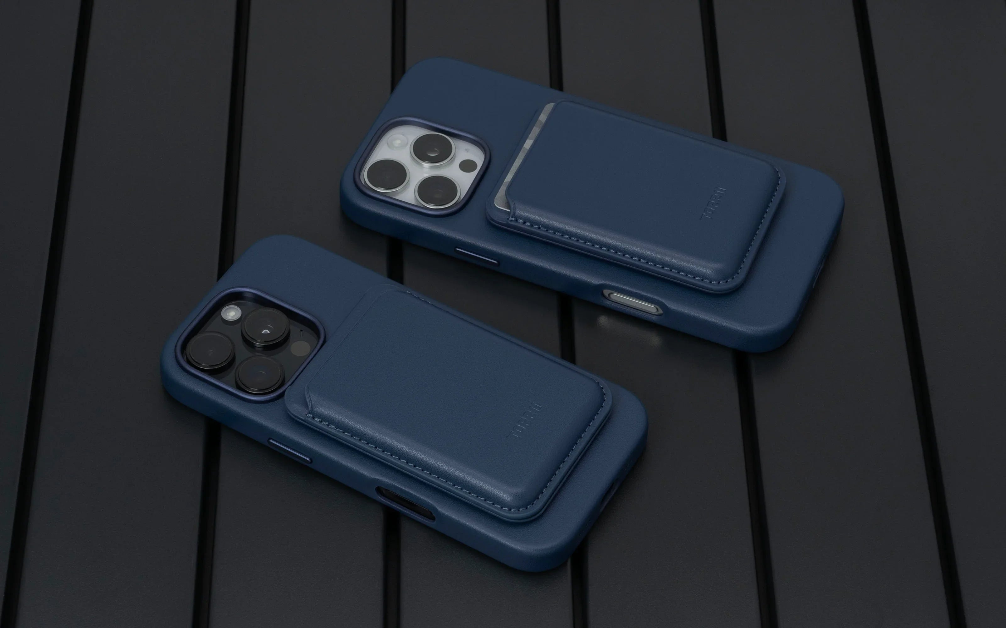iPhone 16 Pro Torrii Koala MagSafe Case + Wallet Stand - Navy - Tashqila iPhone 16 Pro Torrii Koala MagSafe Case + Wallet Stand - Navy - Tashqila